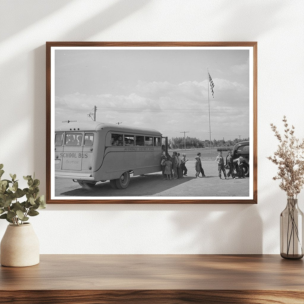 School Bus for Children at Agua Fria Labor Camp 1944