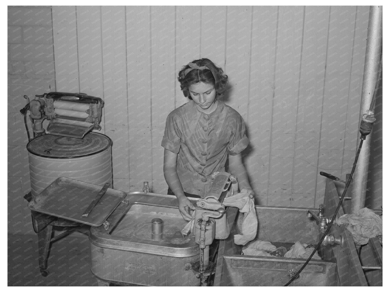 1940 Laundry Activities at Agua Fria Labor Camp Arizona