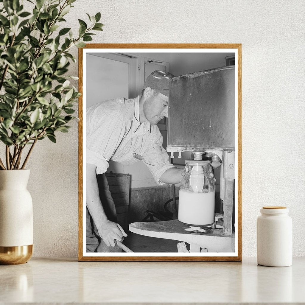 Milk Bottling Process in Chandler Arizona May 1940