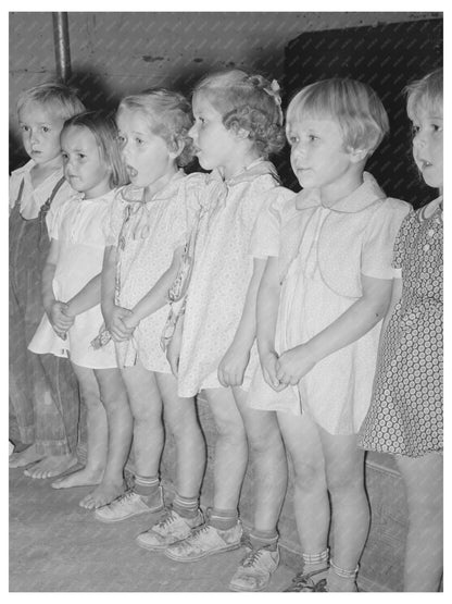 Children Singing at Casa Grande Valley Farms Nursery 1940