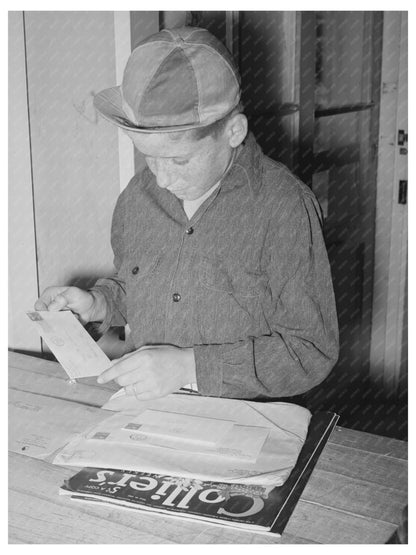 Young Boy Collecting Mail at Casa Grande Valley Farms 1940