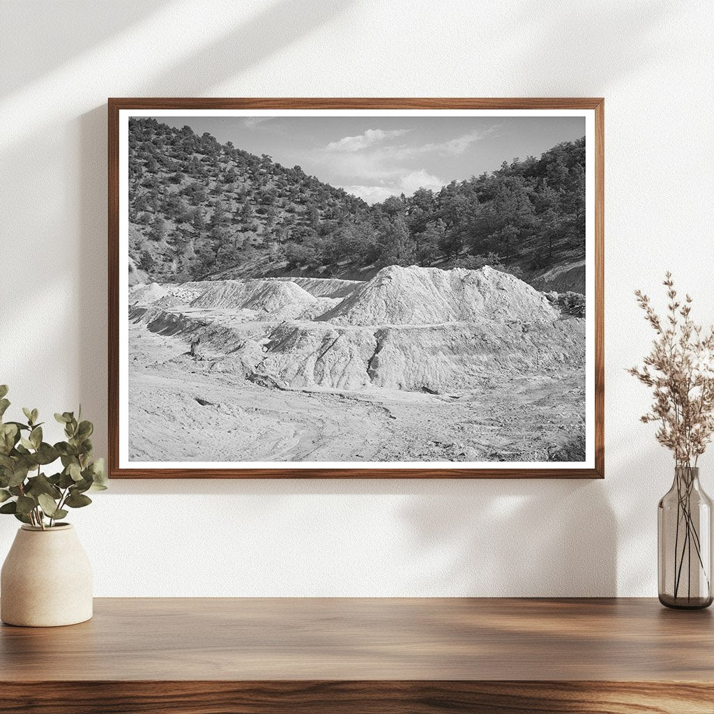 Tailings at Abandoned Copper Mine Leopold NM 1940