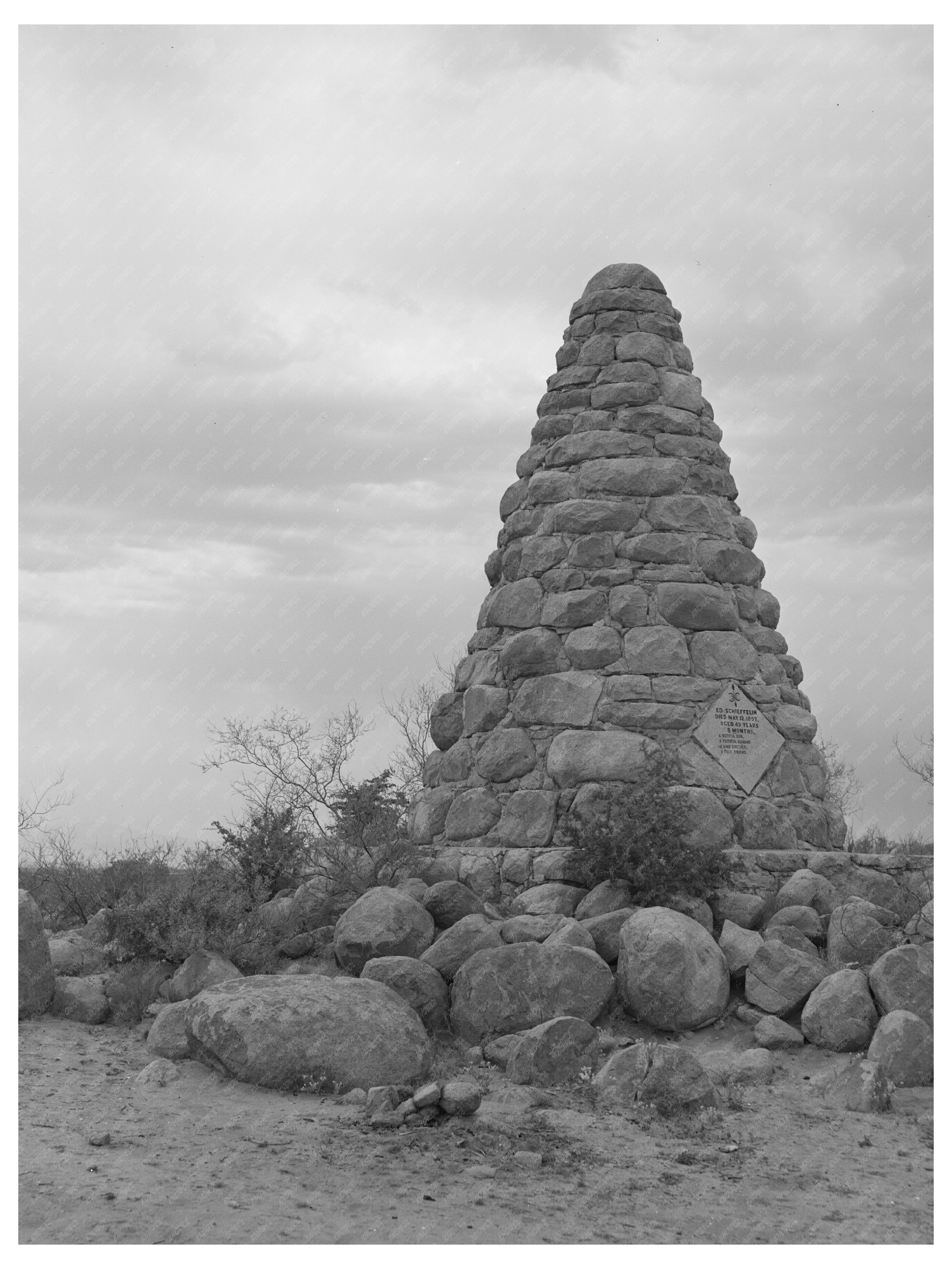 Ed Schieffelin Monument Tombstone Arizona May 1940