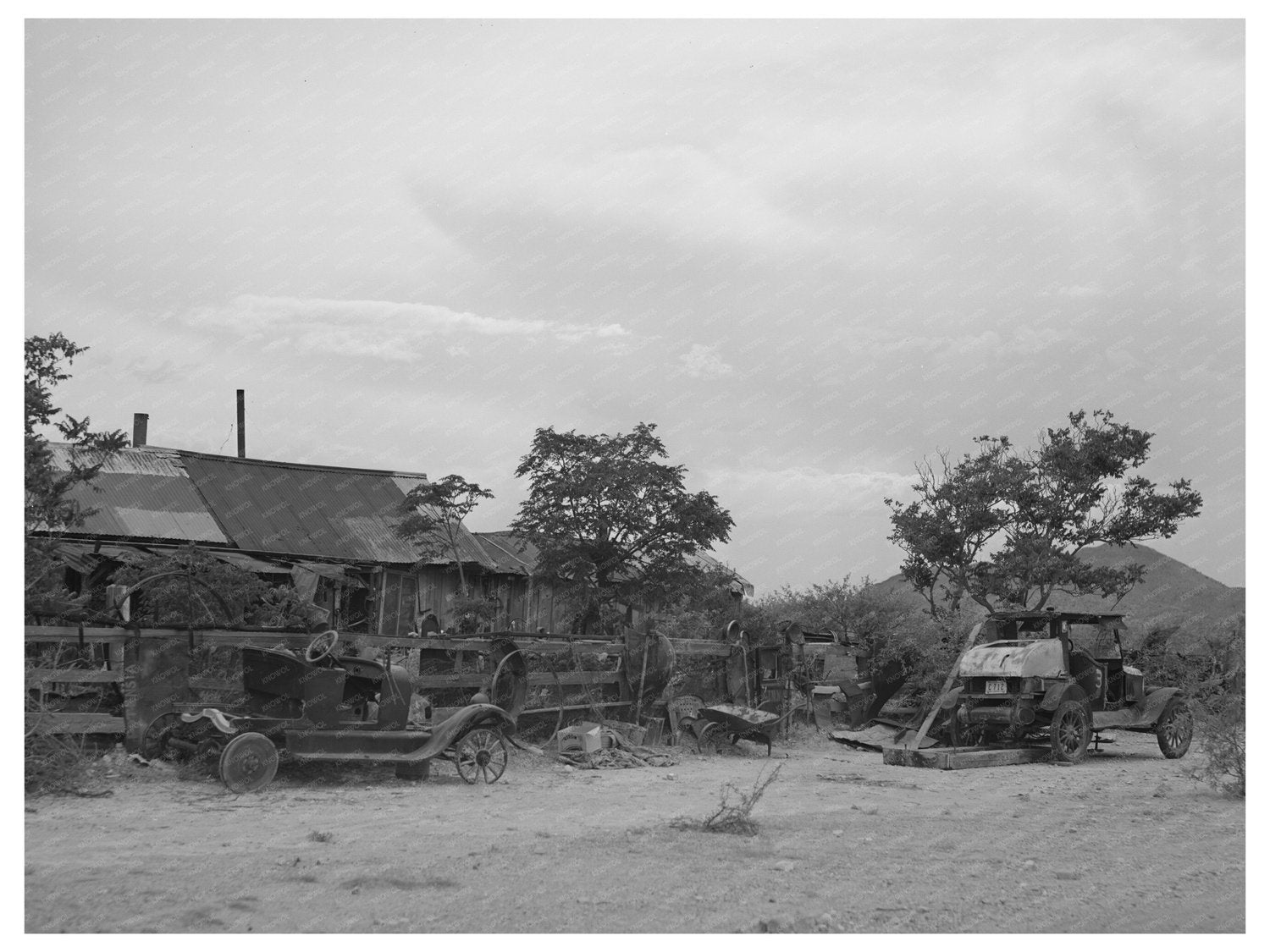 1940 Vintage Photo of Shack Homes in Tombstone Arizona