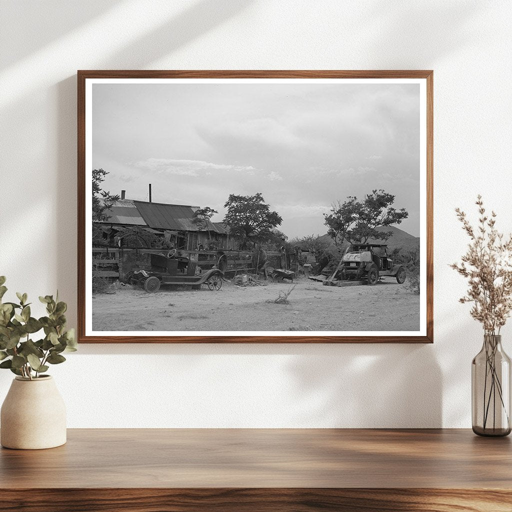 1940 Vintage Photo of Shack Homes in Tombstone Arizona