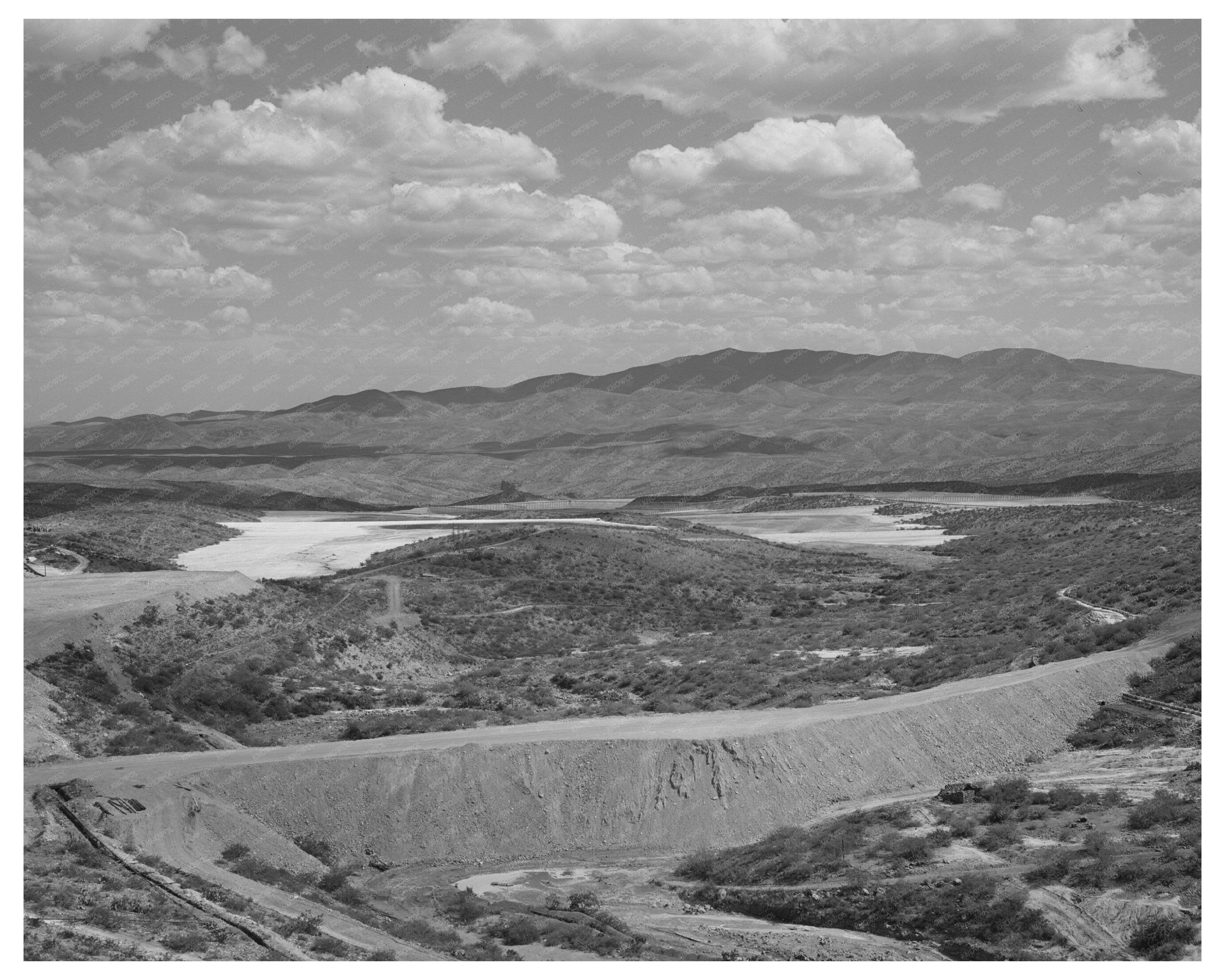 Copper Tailings Morenci Arizona May 1940 Vintage Photo