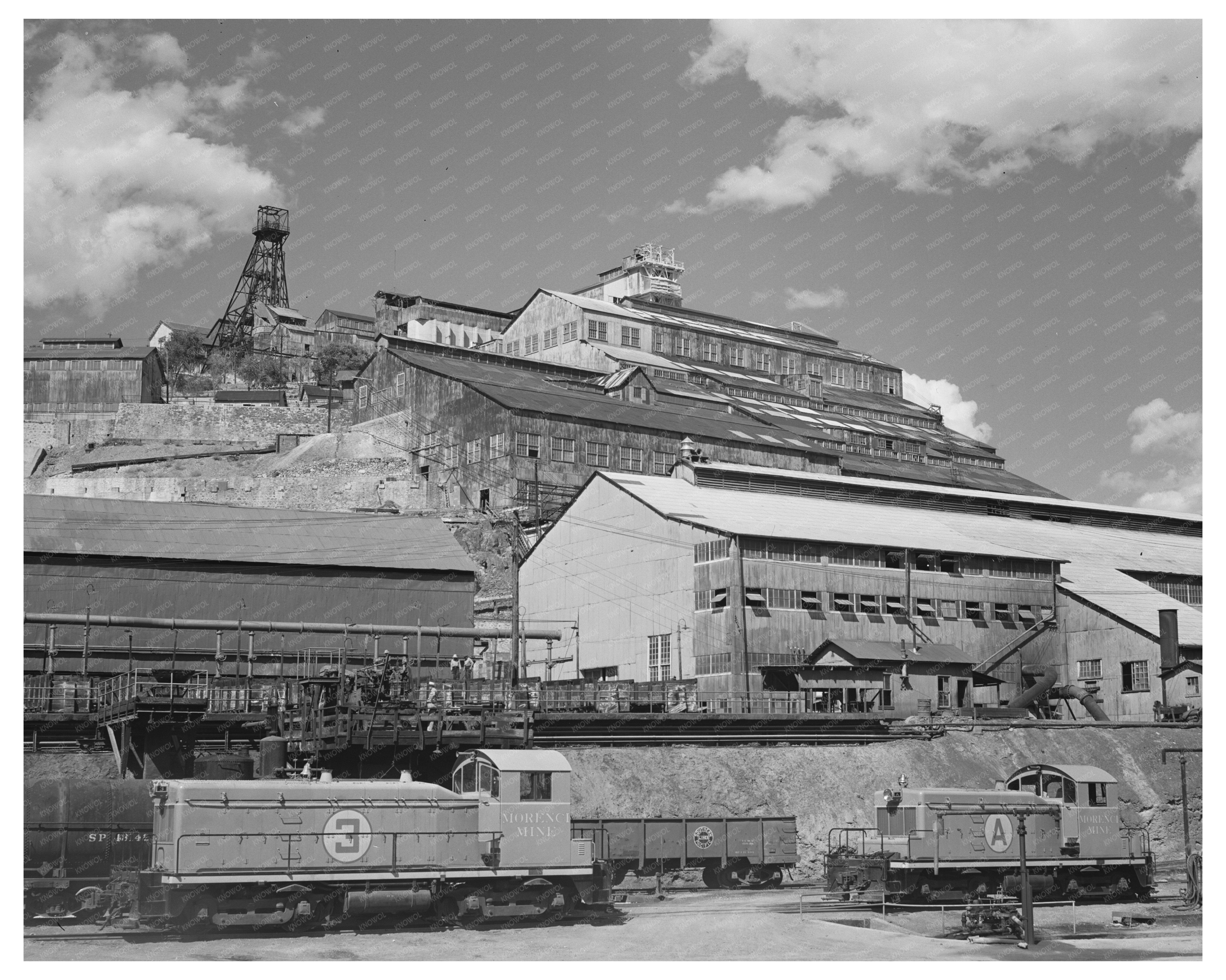 Morenci Copper Mine Industrial Landscape May 1940