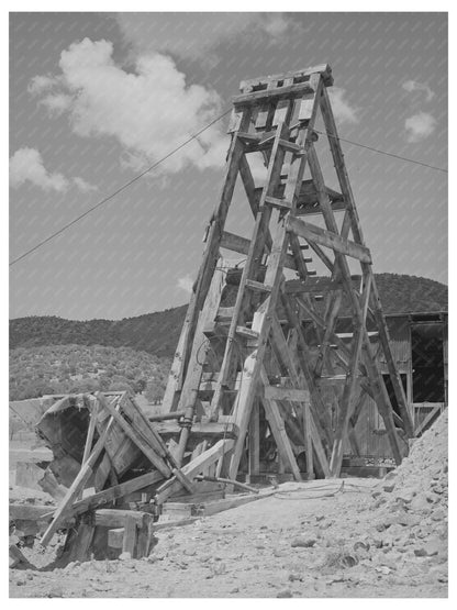 Pinos Altos Gold Mine Head Frame May 1940