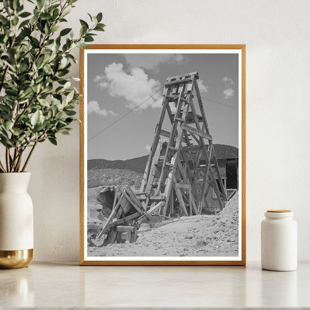 Pinos Altos Gold Mine Head Frame May 1940