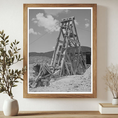 Pinos Altos Gold Mine Head Frame May 1940