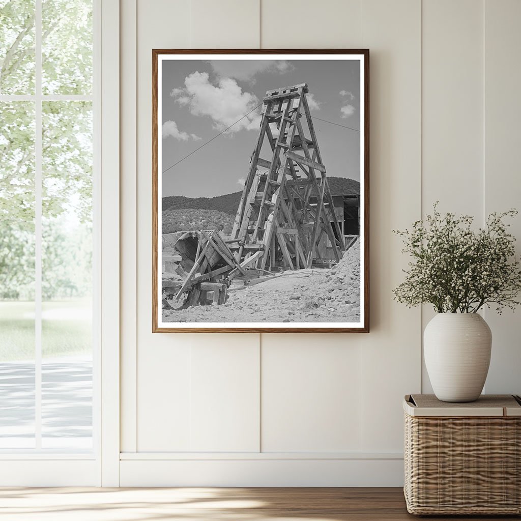 Pinos Altos Gold Mine Head Frame May 1940