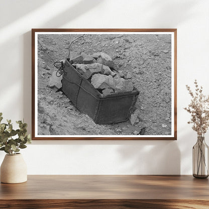 Vintage Ore Bucket and Gold Ore in Pinos Altos 1940