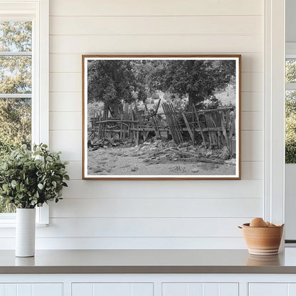 Wood and Auto Parts Fence in Georgetown New Mexico 1940