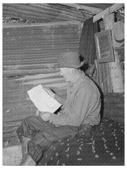 Eugene Davis Examines Mining Claim Form New Mexico 1940