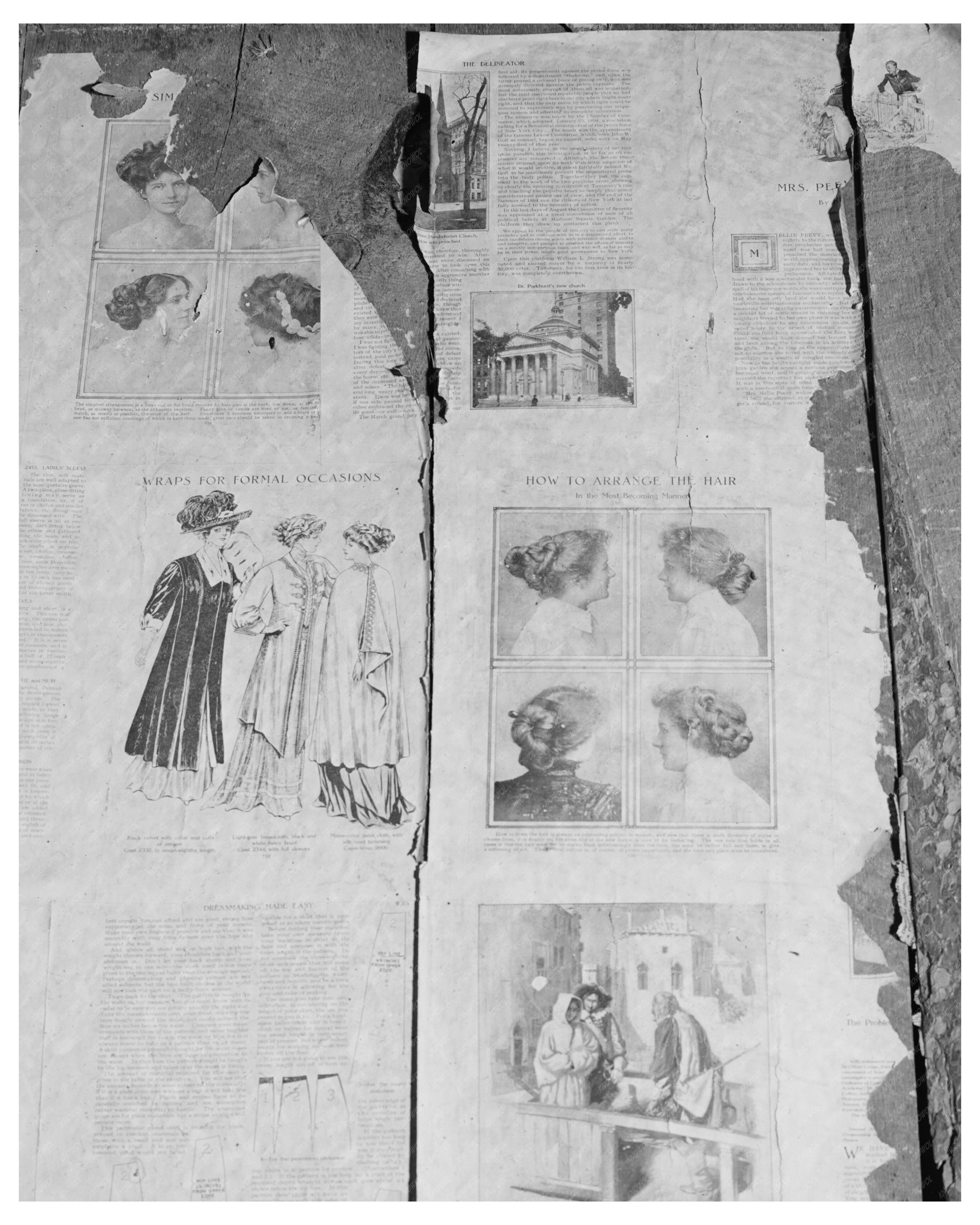 Vintage Delineator Page in Georgetown New Mexico 1940