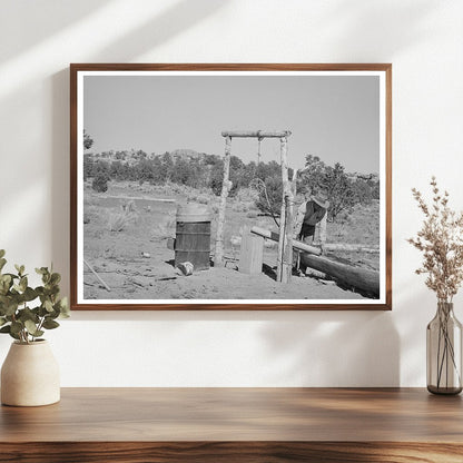 Faro Caudill Watering Trough in Pie Town New Mexico 1940