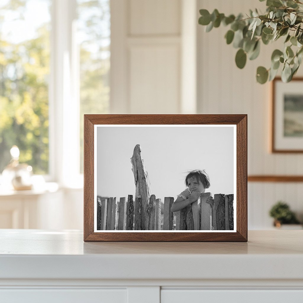 Josie Caudill at Farm Fence Pie Town New Mexico 1940