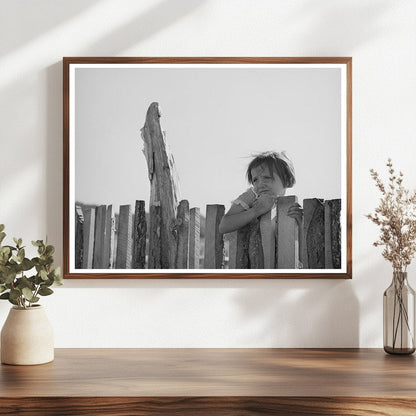 Josie Caudill at Farm Fence Pie Town New Mexico 1940