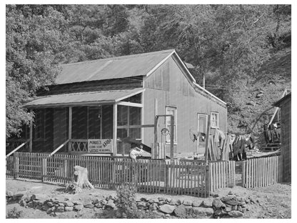 Mogollon New Mexico House June 1940 Vintage Photo