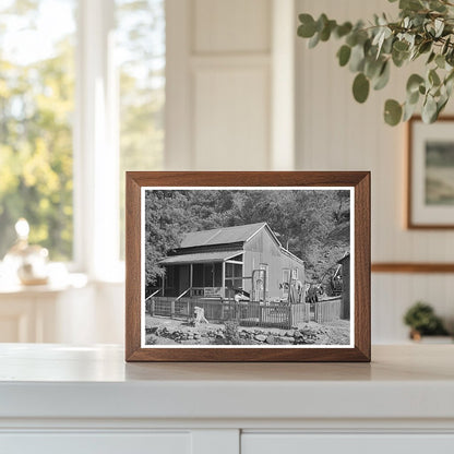 Mogollon New Mexico House June 1940 Vintage Photo