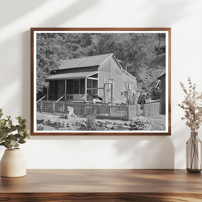 Mogollon New Mexico House June 1940 Vintage Photo