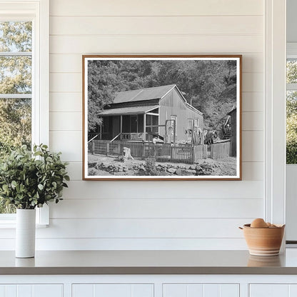 Mogollon New Mexico House June 1940 Vintage Photo