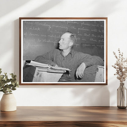 Farmer at Farm Bureau Meeting Pie Town New Mexico 1940