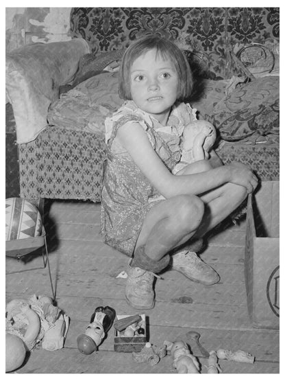 Josie Caudill with Toys Pie Town New Mexico 1940