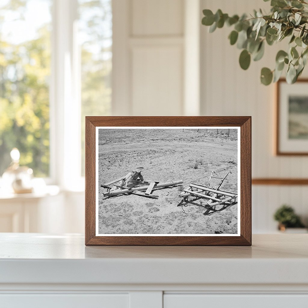 Homemade Floater and Harrow in Pie Town New Mexico 1940