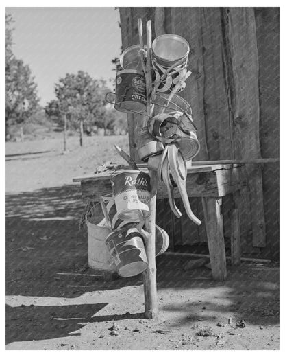 Milk Buckets in Pie Town New Mexico June 1940