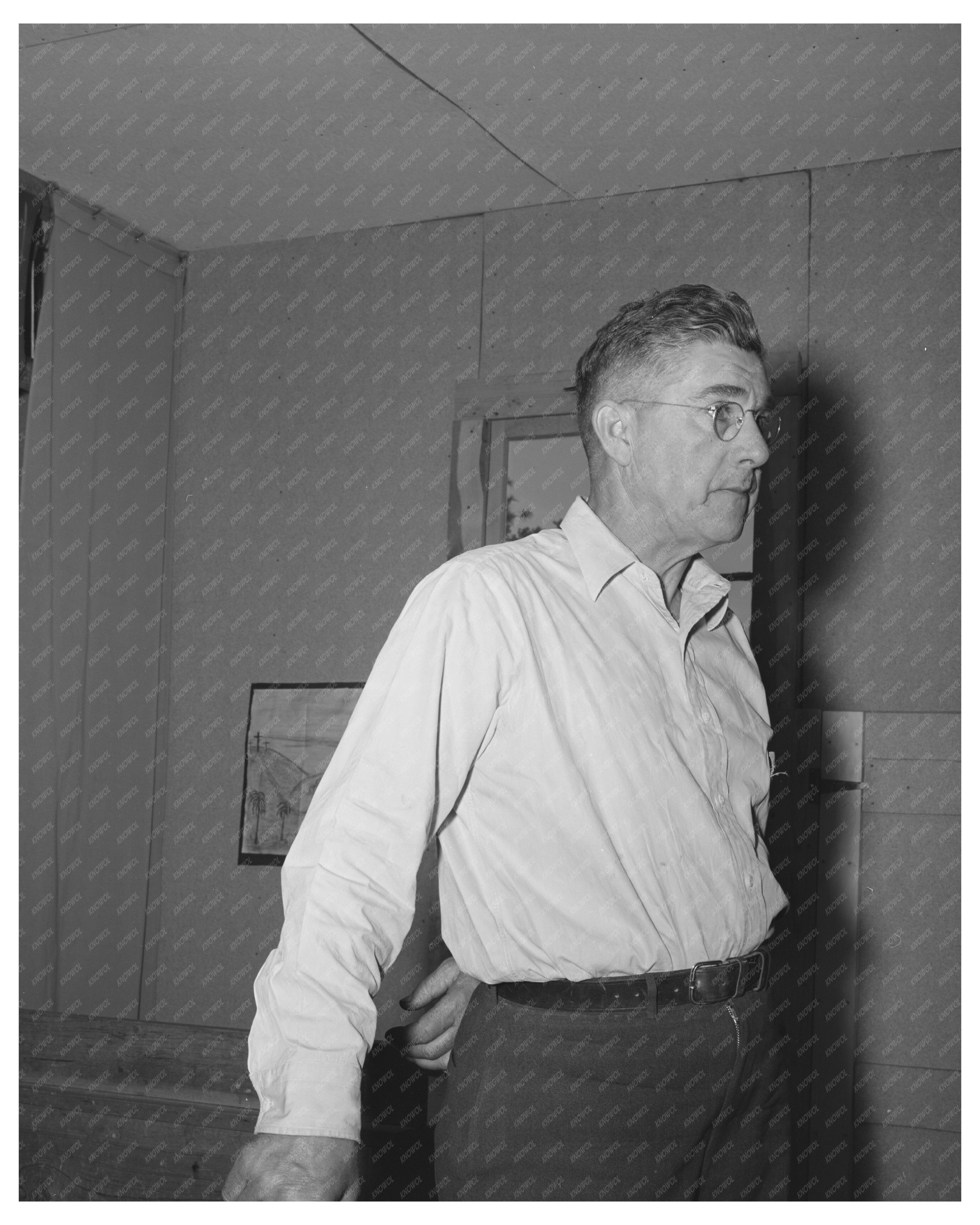Mr. Keele in Pie Town New Mexico June 1940