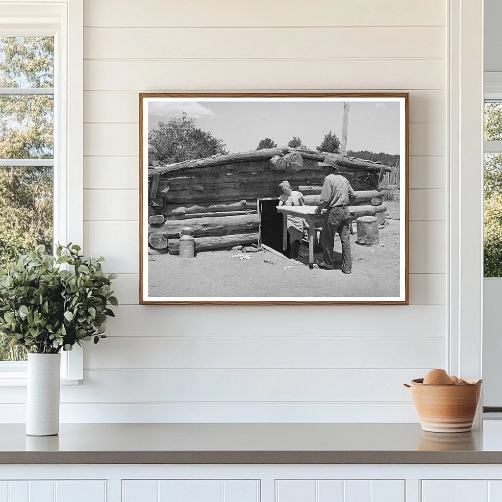 Mr. and Mrs. Faro Caudill Moving Table in Pie Town 1940