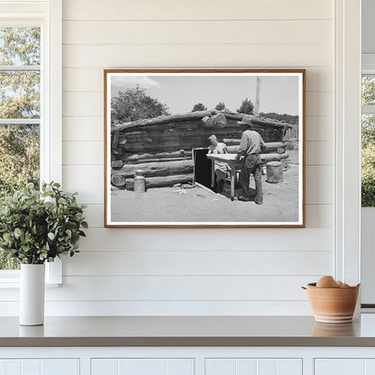 Mr. and Mrs. Faro Caudill Moving Table in Pie Town 1940