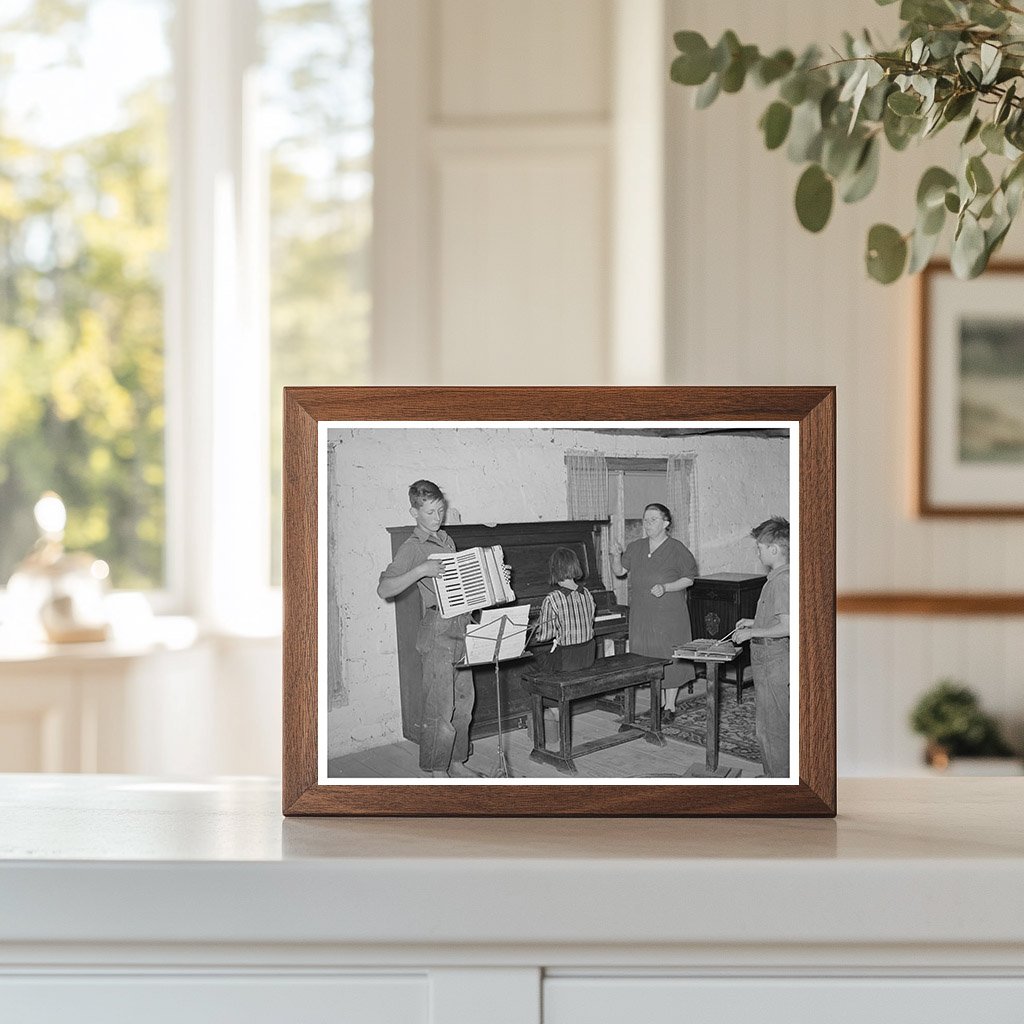 Wife of Homesteader Supervises WPA Music Class 1940