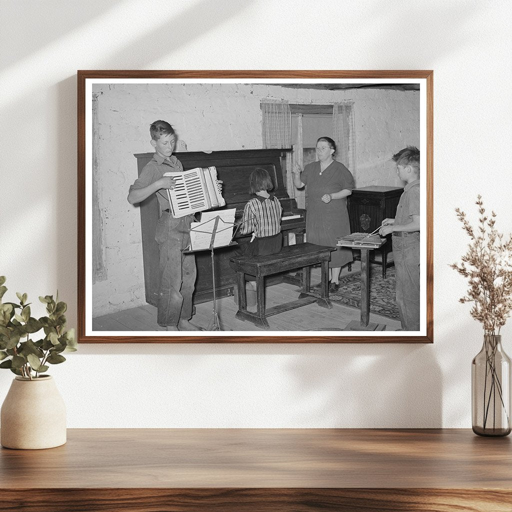 Wife of Homesteader Supervises WPA Music Class 1940