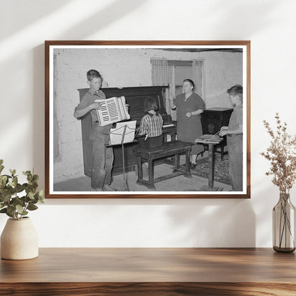 Wife of Homesteader Supervises WPA Music Class 1940