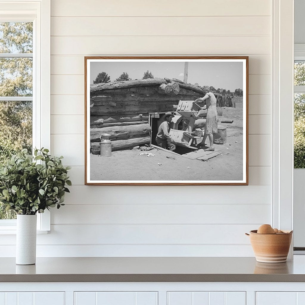 Mr and Mrs Caudill Moving Furniture in Pie Town 1940