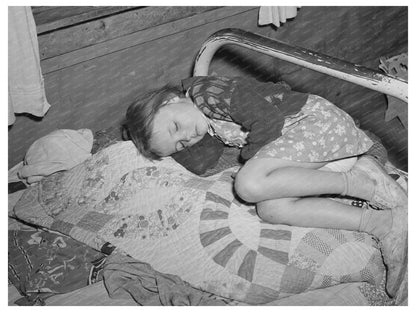 Josie Caudill Sleeping at Forty-two Party Pie Town 1940