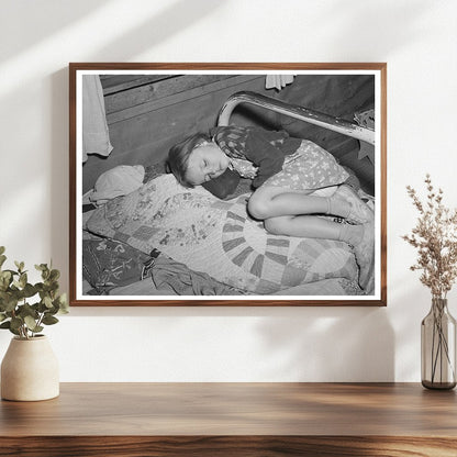 Josie Caudill Sleeping at Forty-two Party Pie Town 1940
