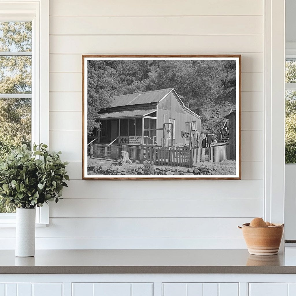 Mogollon New Mexico House Vintage Photo June 1940