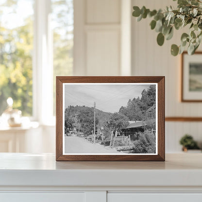 Mogollon New Mexico Gold Mining Town June 1940 Image