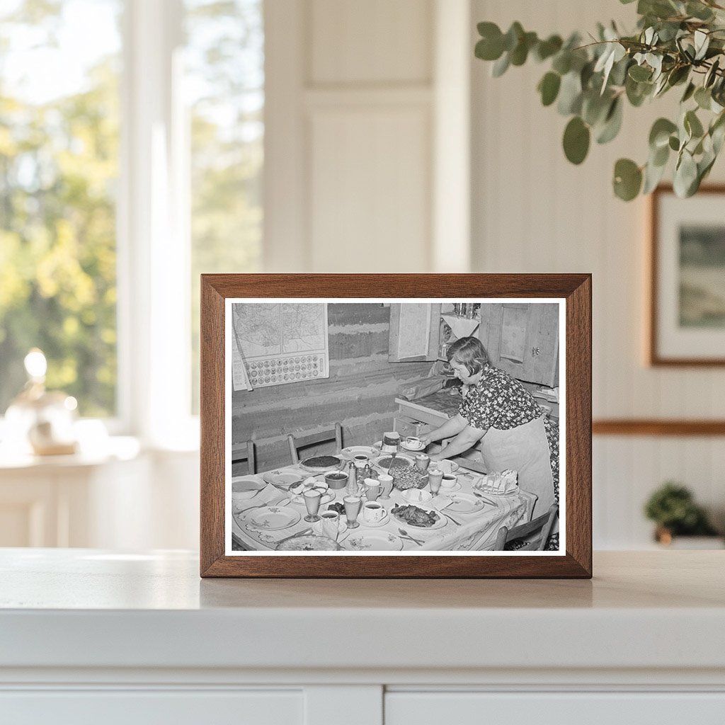 Homesteaders Dinner Preparation in Pie Town New Mexico 1940