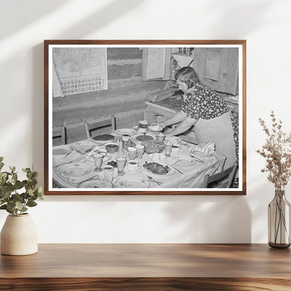 Homesteaders Dinner Preparation in Pie Town New Mexico 1940