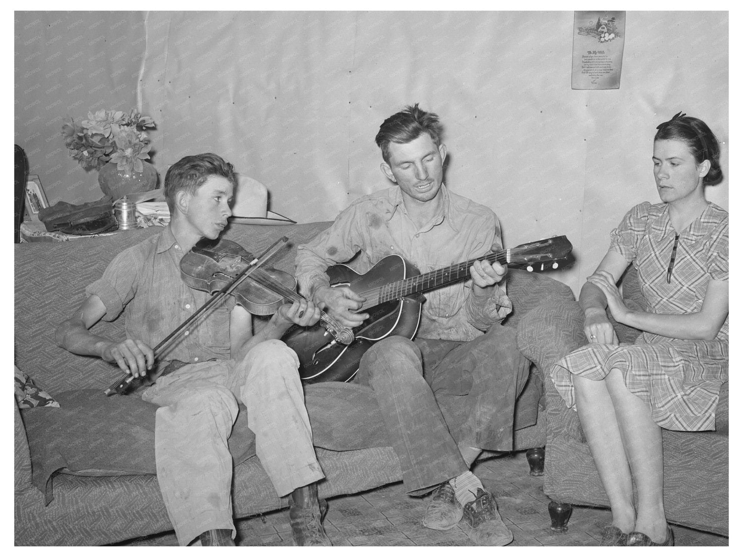 Farmer and Brother by Modified Tractor Pie Town 1940