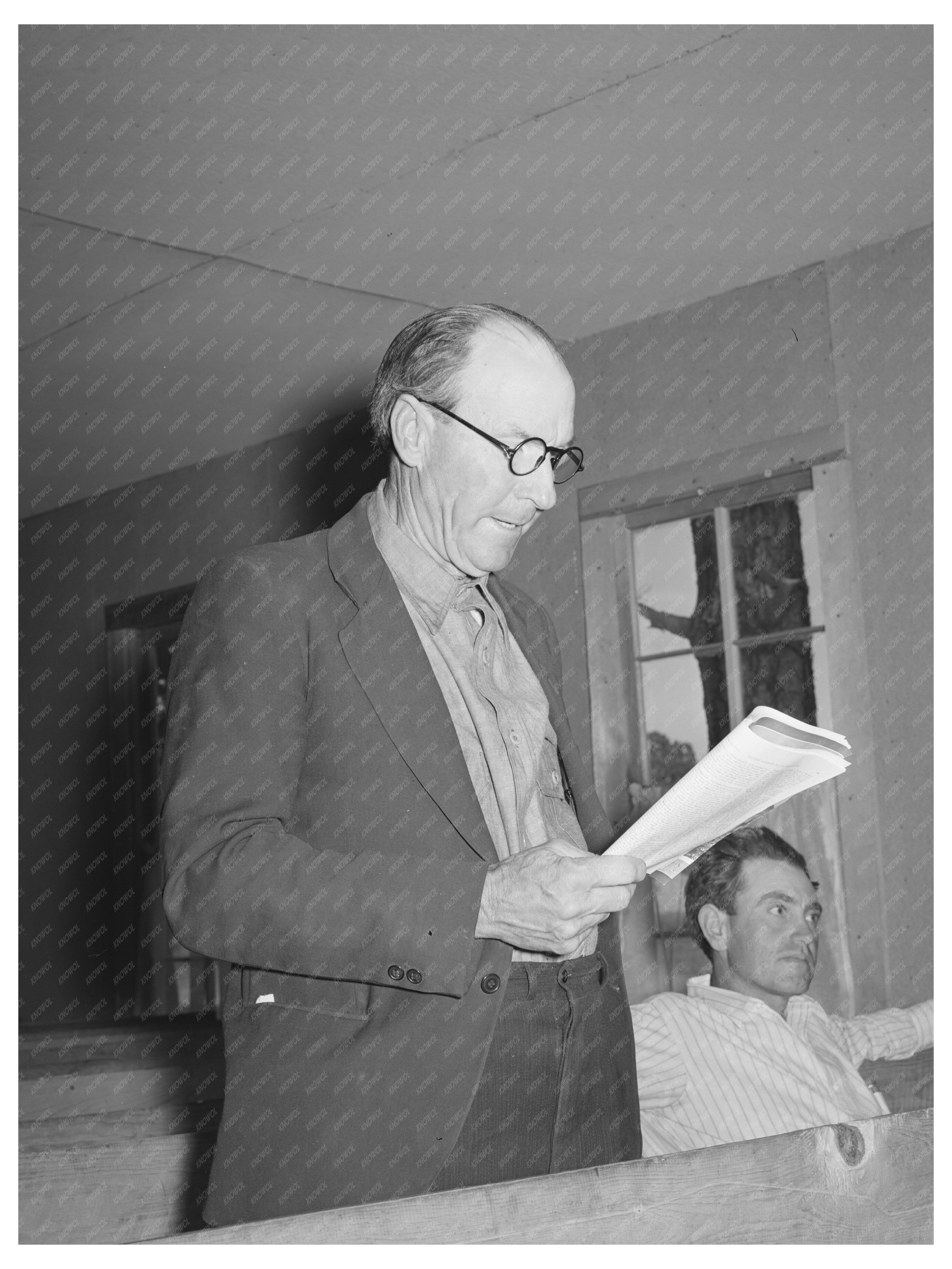 Sunday School Lesson in Pie Town New Mexico 1940