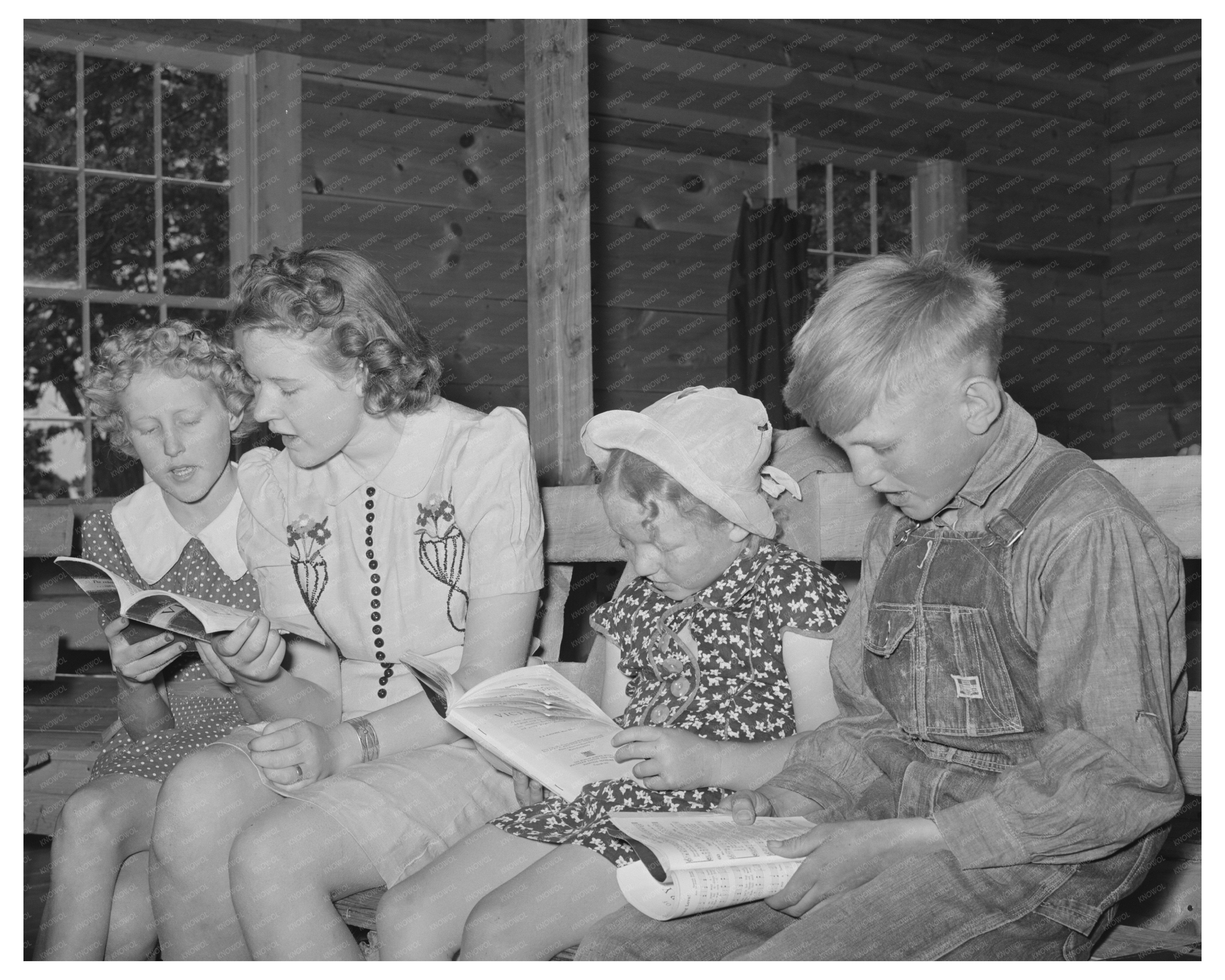 1940 Sunday School Singing in Pie Town New Mexico