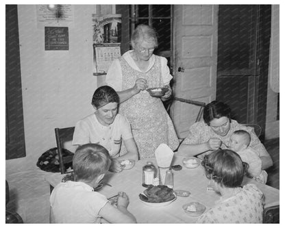 Ice Cream Party in Pie Town New Mexico 1940