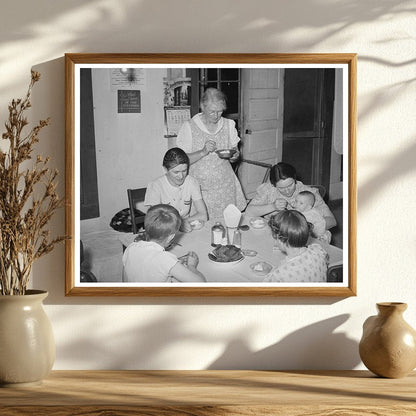 Ice Cream Party in Pie Town New Mexico 1940