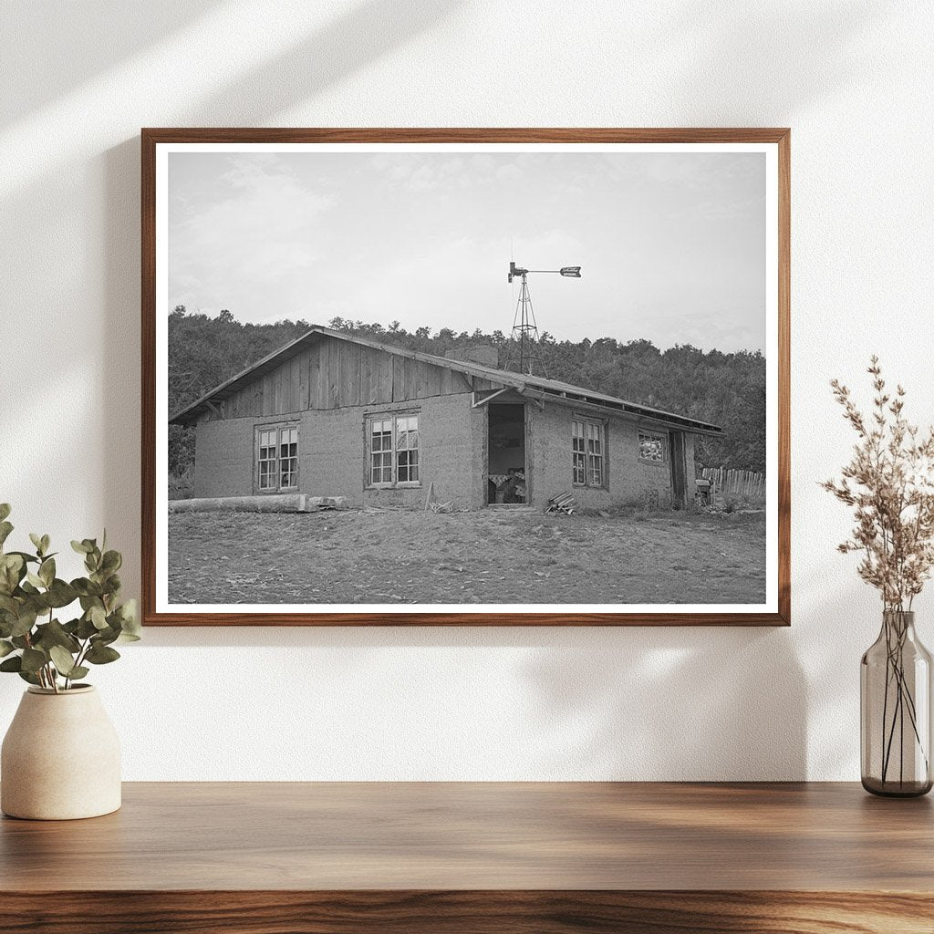 New Adobe House in Pie Town New Mexico 1940