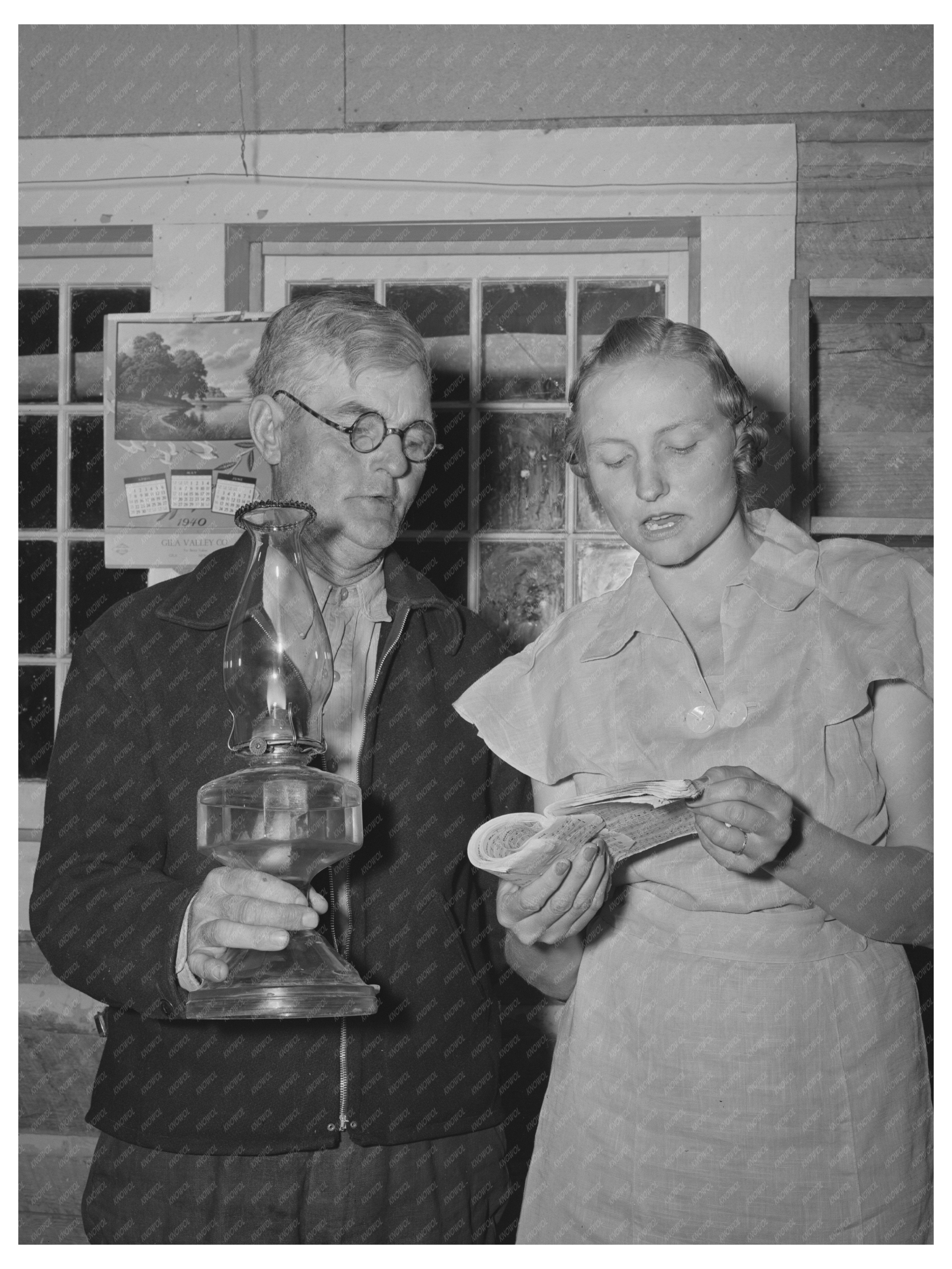 Mr. Besson and Mrs. Caudill at Pie Town Gathering June 1940